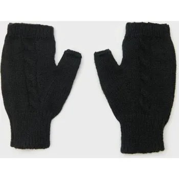 Módní doplněk Sinsay - Palčáky bez prstů s ozdobným pleteným vzorem - černá - 1317X-99X - 1317X-99X-ONE