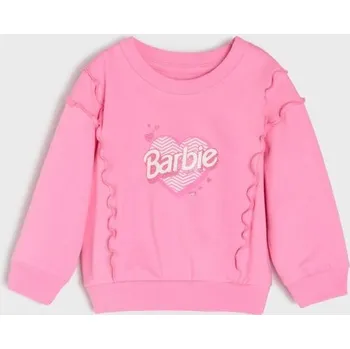 Dívčí mikina Sinsay - Mikina typu crewneck Barbie - růžová - 179FT-30X - 179FT-30X-98