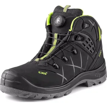 Pracovní obuv CANIS Kotníková obuv CXS UNIVERSE STRATUS S3S, Barva čierno-zelená, Velikost 38