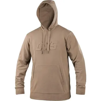 Pánská mikina CANIS Pánská mikina CXS ALTON s kapucí a logem, béžová, Barva béžová, Velikost S