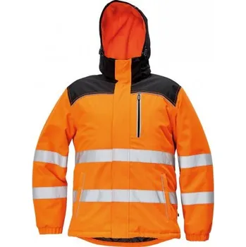 pracovní bunda ČERVA Knoxfield Hi-Vis zimní bunda, oranžová, Barva oranžová, Velikost L
