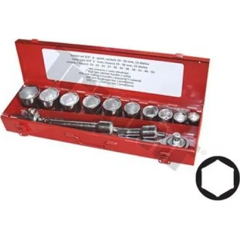 Gola sada Gola sada 3/4" vstup, 15 - dílná, 6 - hranné hlavice