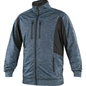 Pánská mikina CANIS Pánská mikina CXS LEONIS, modro-černá, Barva modro-čierna, Velikost XXL