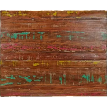 Konferenční stolek Obdélníkový stolek 80 x 2,5 x 90 cm dřevo retro