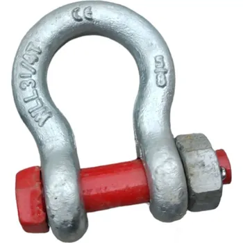 Řetězový třmen s šroubem a závlačkou, 44mm "Omega" pevnostní, 25 000kg,