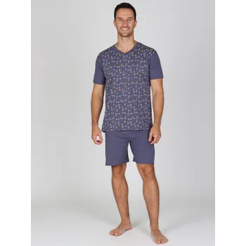 Pánské pyžamo EVONA a.s. Pánské krátké pyžamo P TAJ - P TAJ XXL