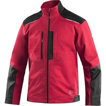 pracovní blůza CANIS Pánská blůza CXS SOLIS FLEX, červeno-černá, Barva červeno-čierna, Velikost 52