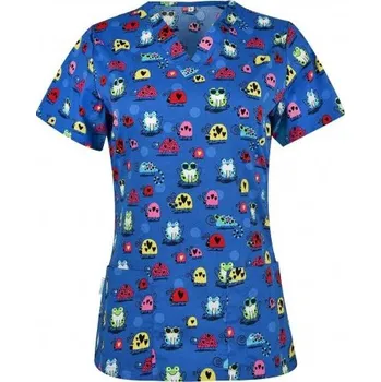 Zdravotnický oděv ABTEX s.r.o. Dámská halena BAMBINA, žabky (DOPRODEJ), Barva Žabky, Velikost 3XL