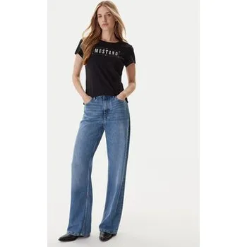 Pánské tričko Mustang T-Shirt Loa 1016754 Černá Slim Fit XS