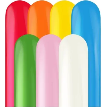 Modelovací balonky barevný mix, Tuftex 260 – 50 ks