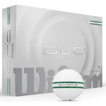 Golfový míček Wilson Duo Soft TRK360 golfové míčky, bílo/zelené