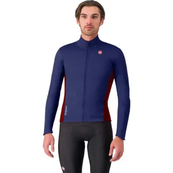 Cyklistická bunda CASTELLI Cyklistická zateplená bunda - ENTRATA 2 - modrá XL