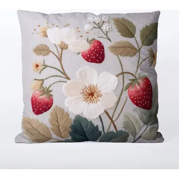 Povlak na polštář 45x45 nepromokavý polyester jahodový sen