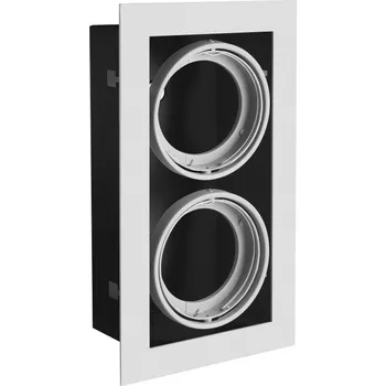 Nábytkové kování GTV Pireo zapuštěná světla 2x50 W šedá OP-PIREO2-81