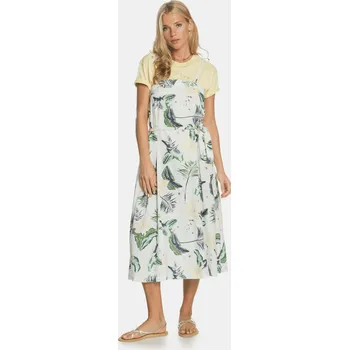 Dámské šaty Bílé květované midišaty Roxy - Dámské Roxy šedá 1474144