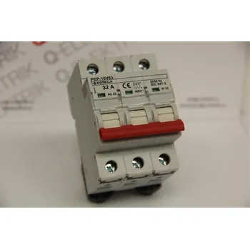 vypínač PEP-10V63 0-32A/3P Modulový vypínač (10 kA)