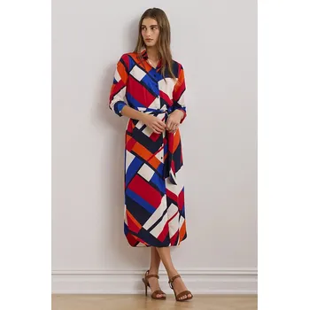 Dámské šaty Šaty Lauren Ralph Lauren 200957063 červená 29A, vel. 36