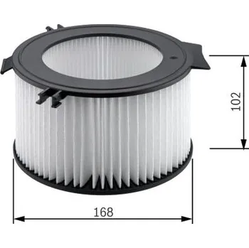 Ventilátor topení a klimatizace Filtr, vzduch v interiéru BOSCH 1 987 432 056
