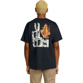 Pánské oblečení Triko - VOLCOM Fa Callum Rooney Sst 2025 - Antique Black XL