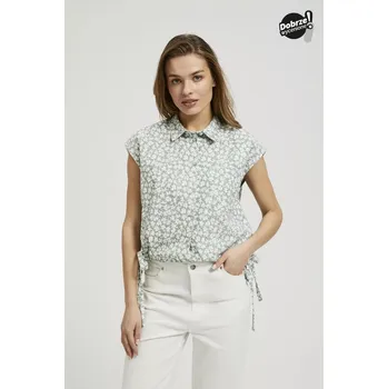 Dámská košile Dámská vzorovaná košile MOODO - olivová Marisse bílá | šedá | zelená | světle zelená | vícebarevná 2711877