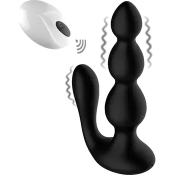 Anální kolík BASIC X Andy vibrační anální kolík na dálkové ovládání černý