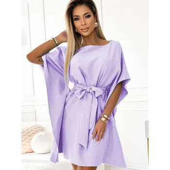 Dámské šaty Dámské šaty ve fialové barvě 287-29, VELIKOST 2XL/3XL