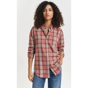 KOŠILE GANT REL CHECKED FLANNEL BD SHIRT FADED BRICK
