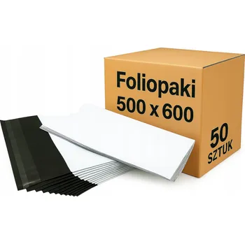 Obálka Plastové obálky 500x600 mm 50 Ks fóliové obálky silné bílé XL 50 ks