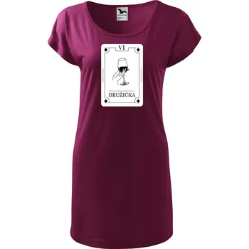 Dámské tričko DOBRÝ TRIKO Dámské tričko/šaty Družička tarot Velikost: 2XL, Barva: Fuksiová