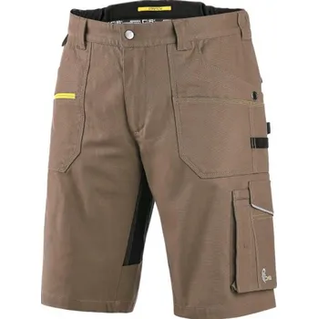 pracovní kraťasy CANIS Pánské kraťasy CXS STRETCH, béžovo-černé, Barva Béžovo - čierna, Velikost 56