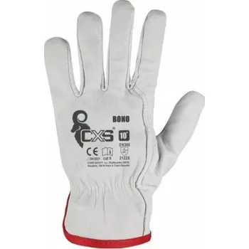 Pracovní rukavice CANIS Kožené rukavice BONO, s blistrem, Velikost rukavic 8"