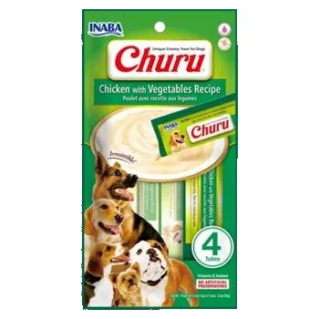 Pamlsek pro psa Churu Dog Chicken With Vegetables 4x14g