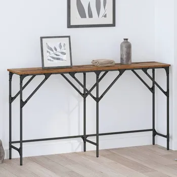 Konzolový stolek vidaXL Konzolový stolek Staré dřevo 140 x 29 x 75 cm kompozitní dřevo [883528]