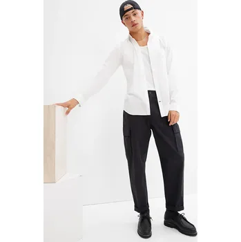 Pánská košile Košile GAP Slim Stretch Poplin Shirt White 2 XXL
