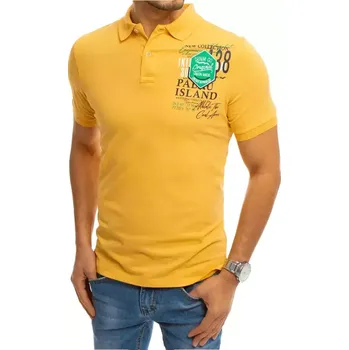 Pánská polokošile DStreet DStreet oranžová | hořčicová 1624385