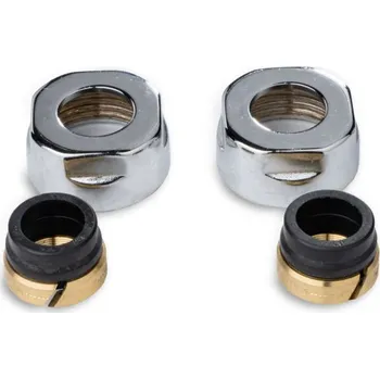 Ventil P.M.H. Svěrné šroubení pro ventil COMBI, EASY, TWIN, TWIN-COMBI, ONE, Kartáčovaná nerez, Měď pr. 15 mm 3/4" eurokonus (43304-SS)