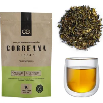 Čaj Gorreana zelený azorský čaj s citrónovou trávou 80 g