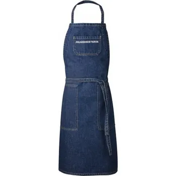 Zahradní gril Kuchyňská zástěra Premium denim