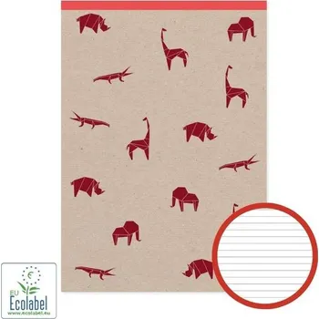 Blok Šitý blok s udržitelným papírem A4 linkovaný