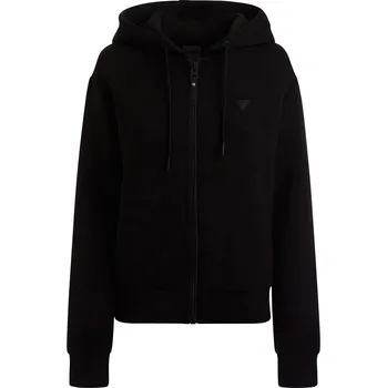Dámská mikina Dámská Mikina GUESS ALLIE SCUBA HOODIE ZIP SWEATSH V3RQ11K7UW2-JBLK – Černá XL
