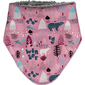 Nákrčník RDX Zimní nákrčník wellsoft na suchý zip Zimní zvířátka růžová Vel. 2