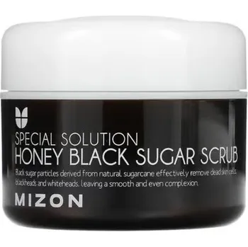 Pleťový peeling MIZON Čistící peeling s černým cukrem a medem Honey Black Sugar Scrub 90 g