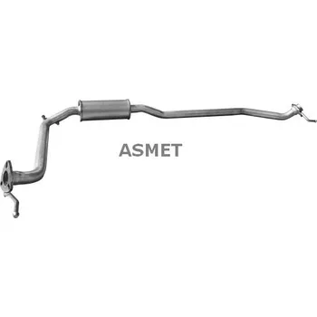 Výfukový systém Stredni tlumic vyfuku ASMET 13.031