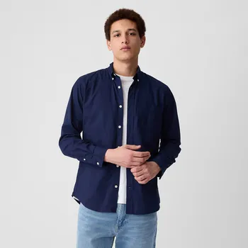 Pánská košile Košile GAP Slim-Fit Poplin Shirt Tapestry Navy XXL