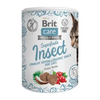Pamlsek pro kočku Brit Care Cat Snack Superfruits Insect 100 g