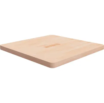 Stolní podložka zahrada-XL Čtvercová stolní deska 70x70x4 cm masivní dub bez úprav 342945