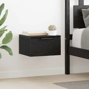 Noční stolek vidaXL Noční skříňka 2 pcs Černý dub 34 x 30 x 20 cm kompozitní dřevo [880814]