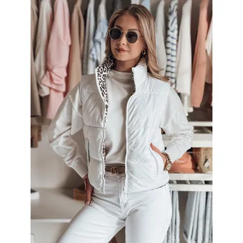 Dámská vesta Dámská oboustranná přechodná vesta CHIPUFF DStreet bílá | šedá | vícebarevná 3250385