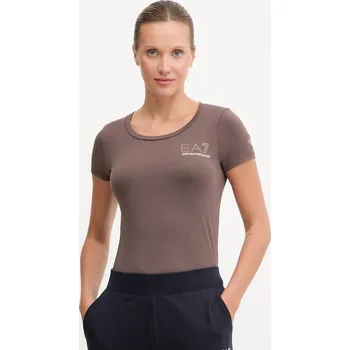 Pánské oblečení Tričko EA7 Emporio Armani TJDQZ.8NTT65 hnědá 88X, vel. S