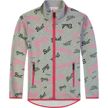 Dívčí vesta Dívčí mikina šedá Kugo EM9330